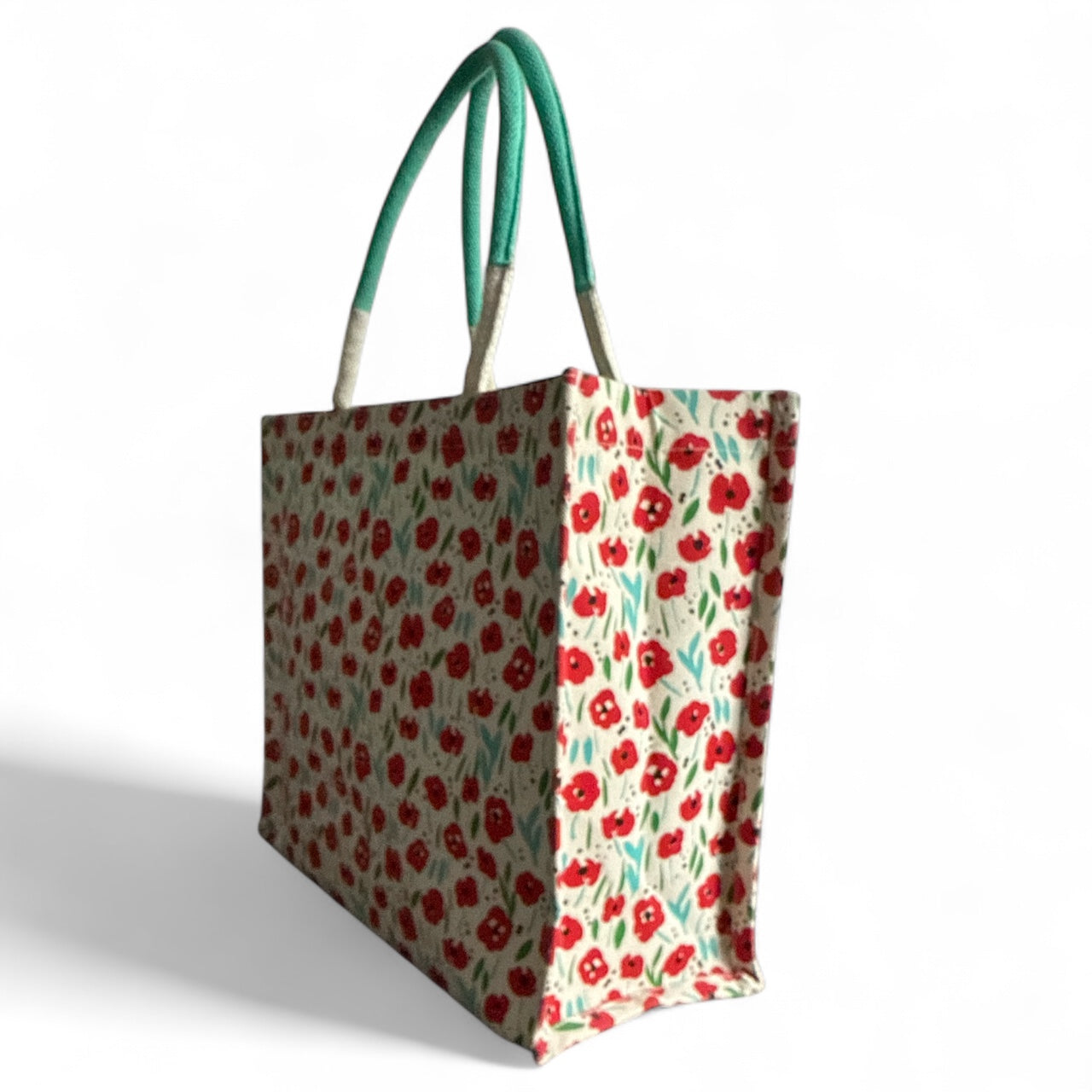 Floral Canvas Tote Bag