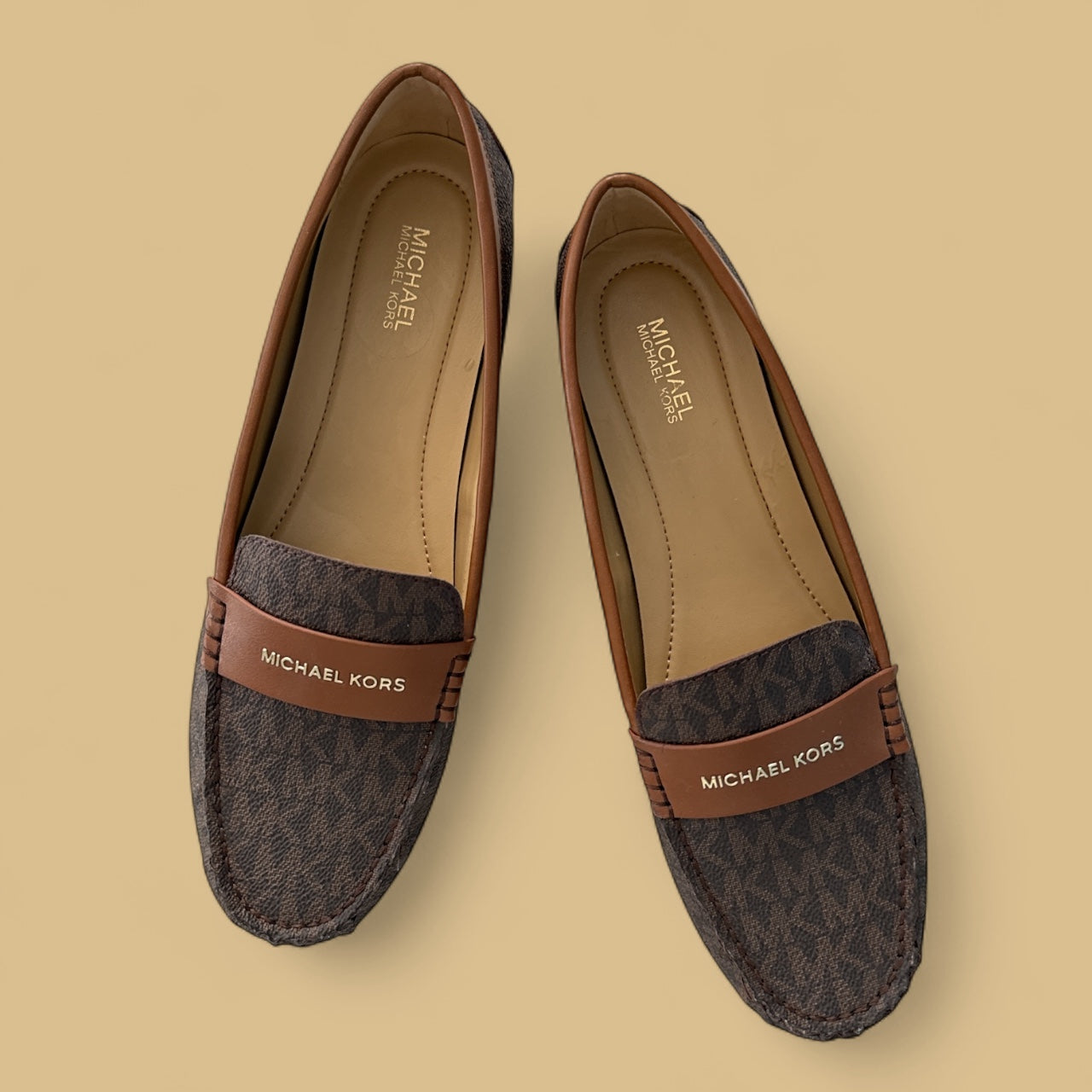 NWOT Michael Kors Signature Logo Loafers