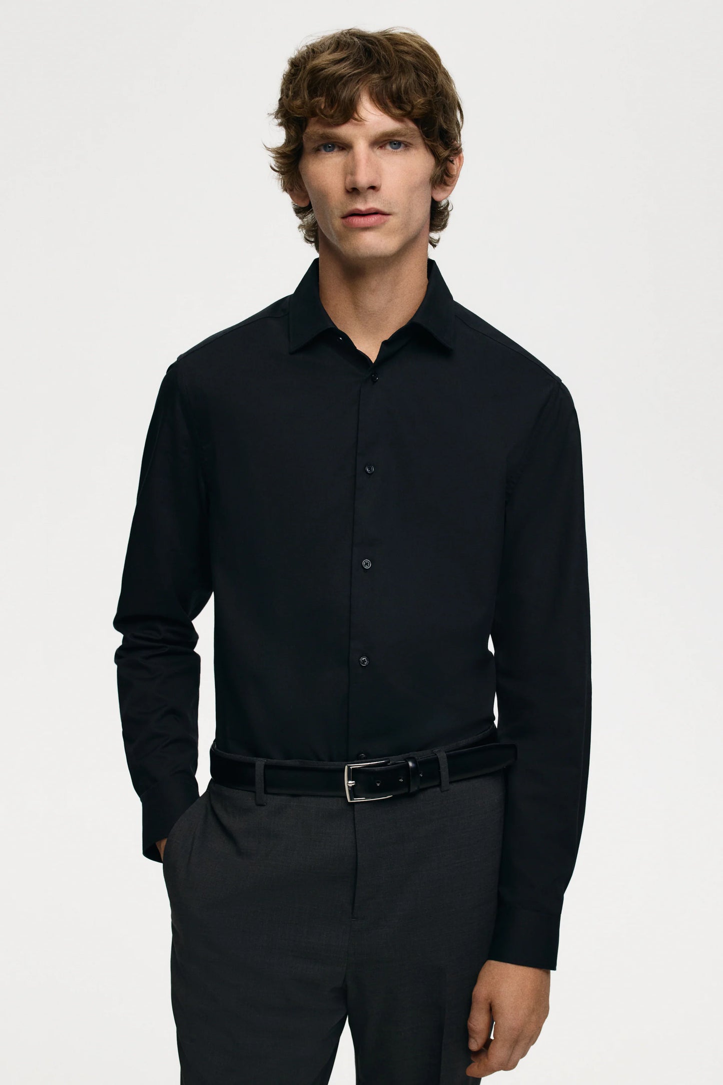 NWT h&m SLIM-FIT STRETCH SHIRT