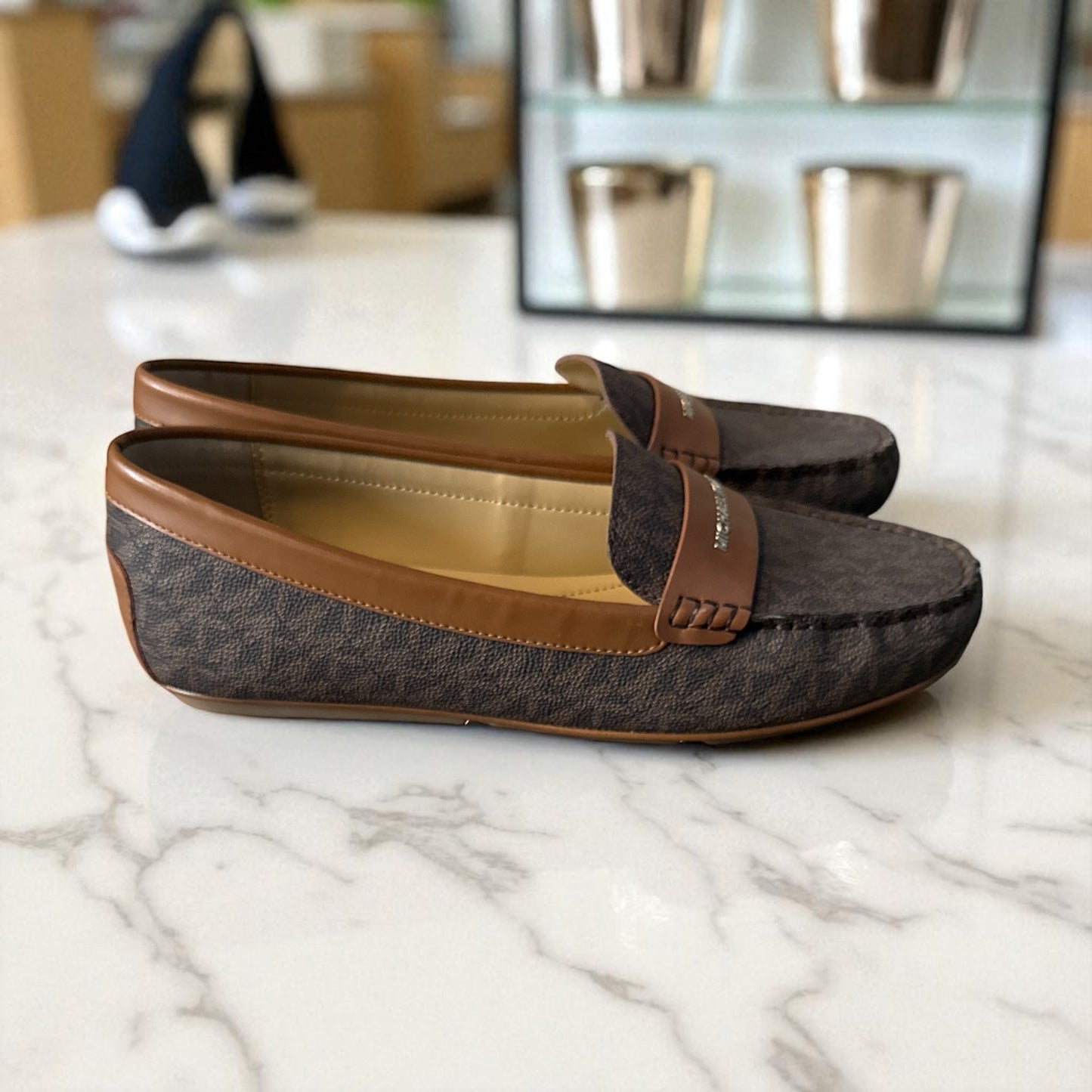 NWOT Michael Kors Signature Logo Loafers