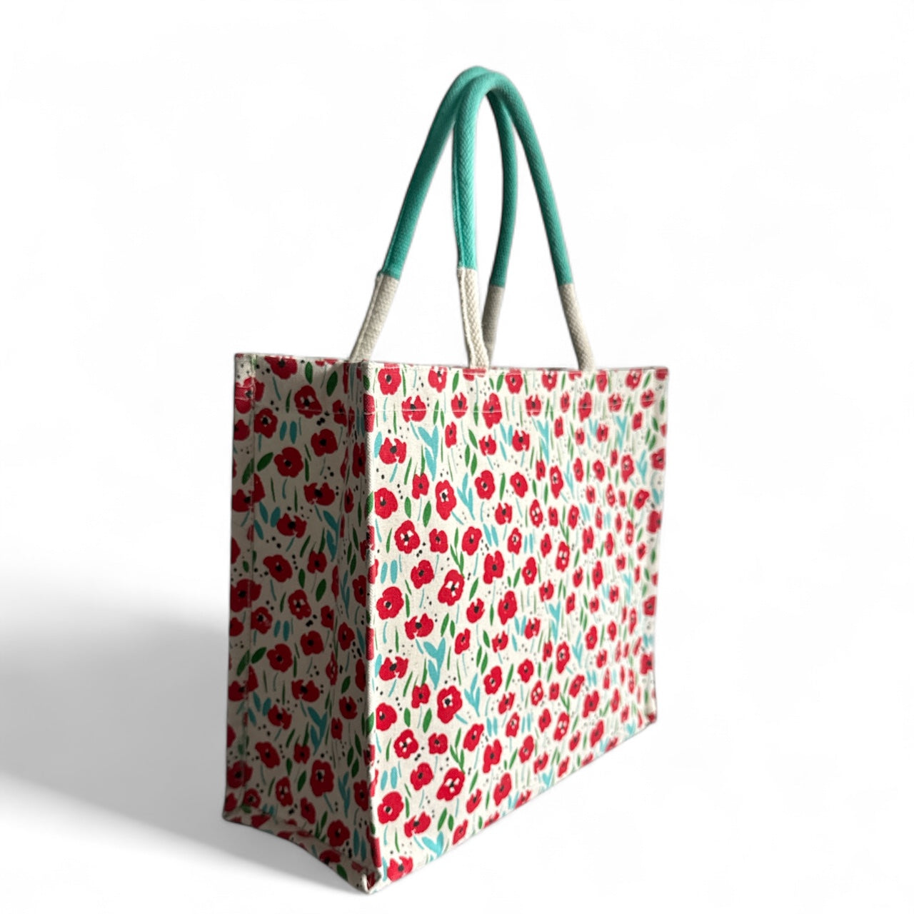 Floral Canvas Tote Bag