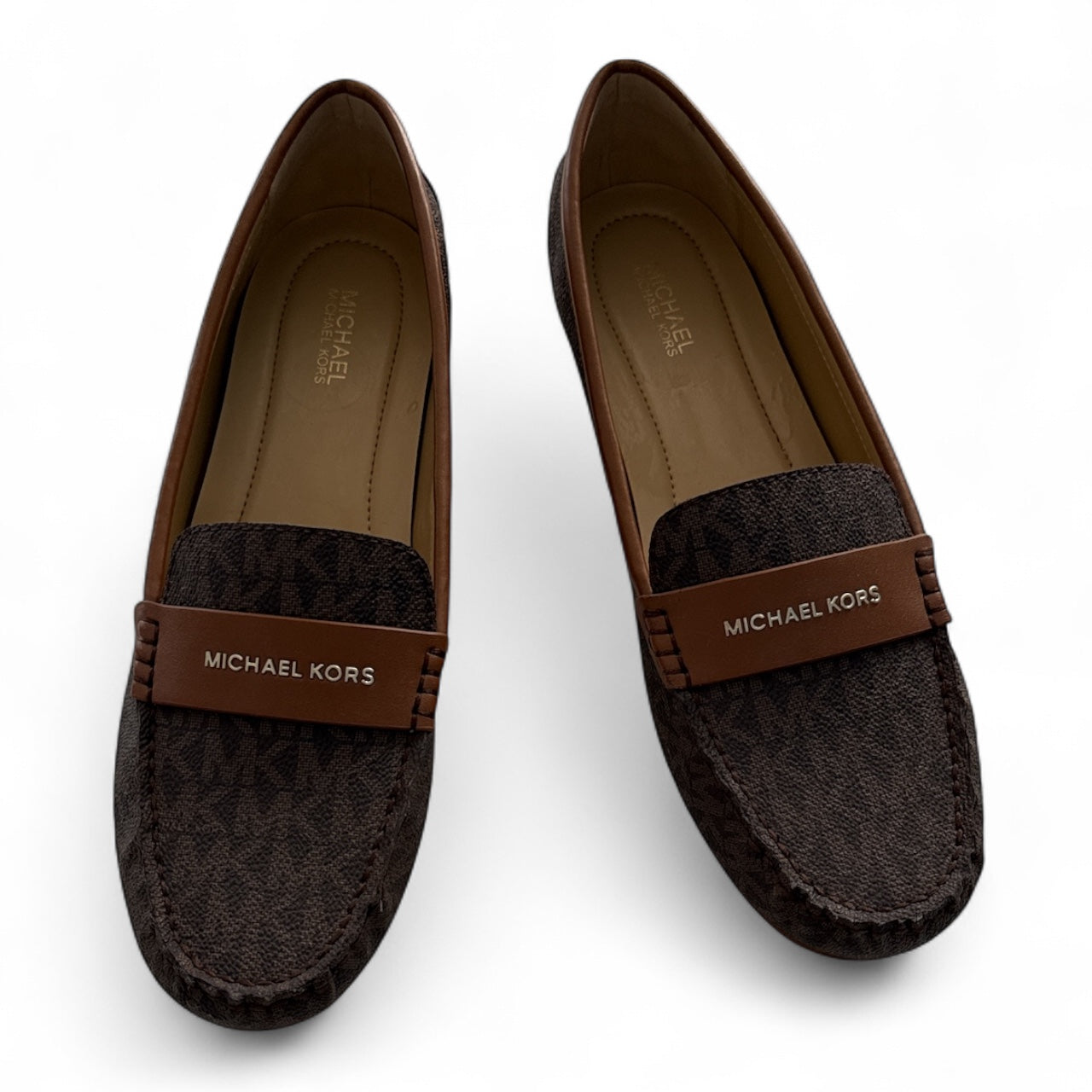 NWOT Michael Kors Signature Logo Loafers