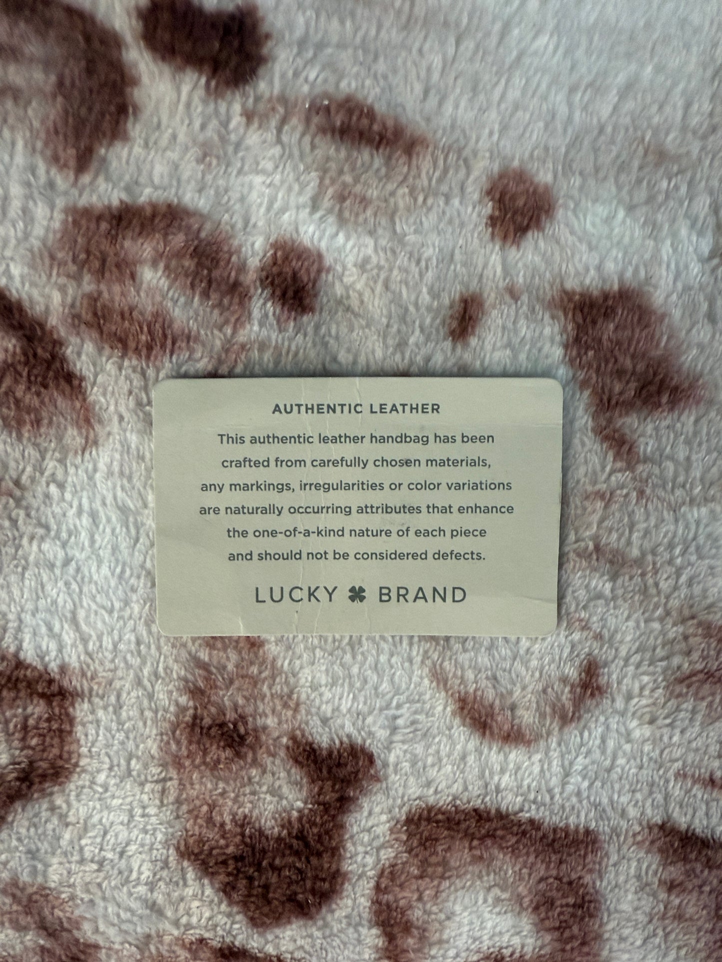 NWT lucky brand Black Leather Tote Bag