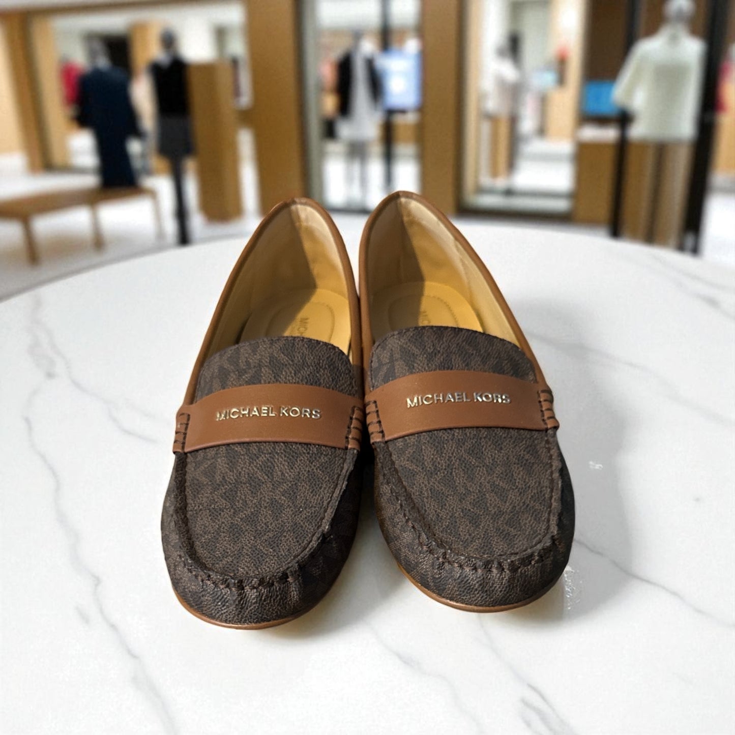 NWOT Michael Kors Signature Logo Loafers