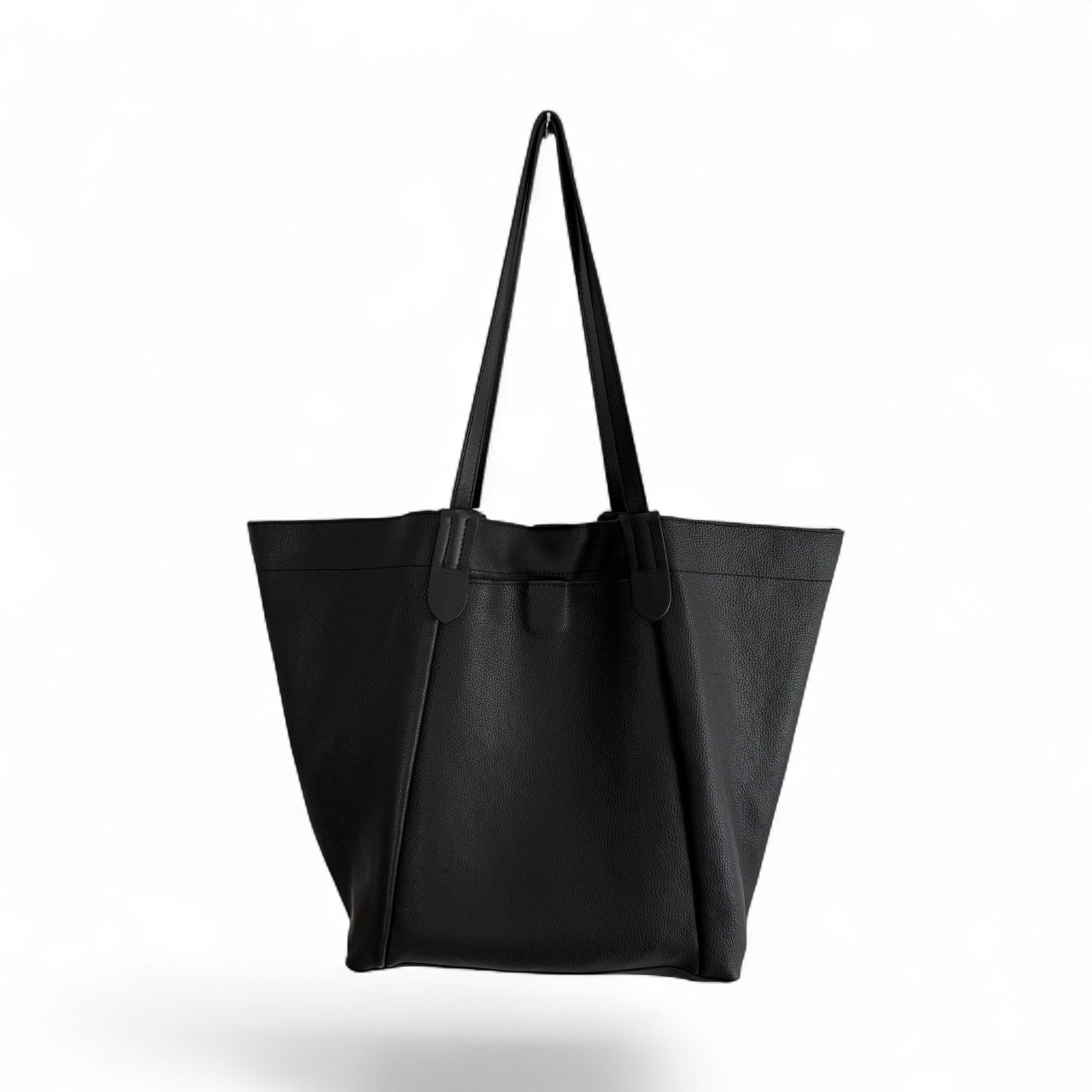 NWT lucky brand Black Leather Tote Bag