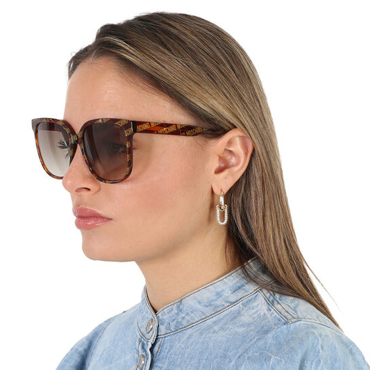 NWT MOSCHINO Havana logo Sunglasses
